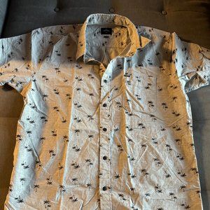 Rip Curl - XL short sleeve button up with palm trees